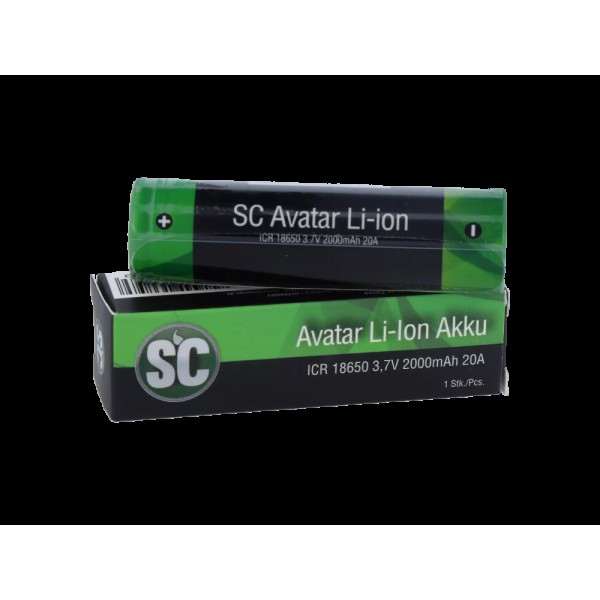 SC 18650er Akku 2000 mAh - 3,7 V