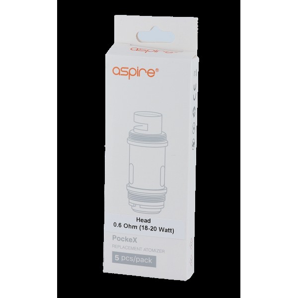 Aspire PockeX Heads (5 Stück pro Packung)