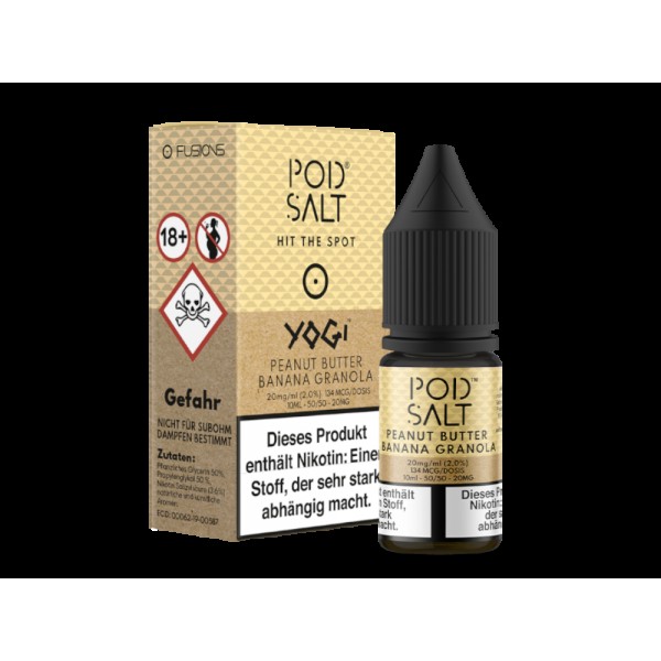 Pod Salt Fusion - Peanut Butter Banana Granola - Nikotinsalz Liquid