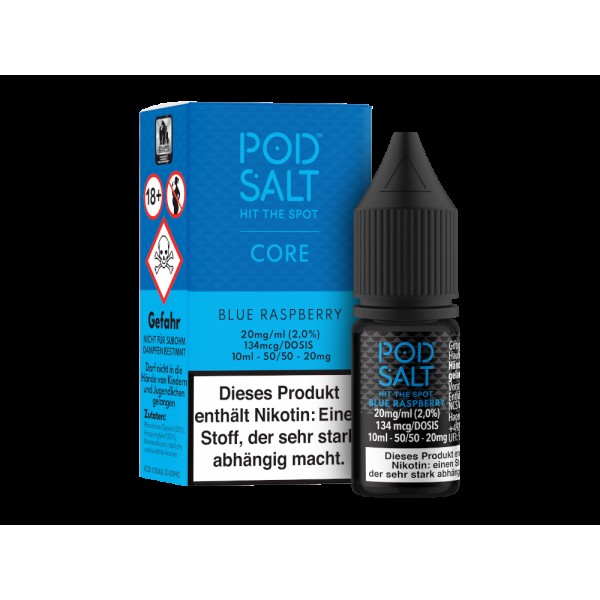 Pod Salt Core - Blue Raspberry - Nikotinsalz Liquid