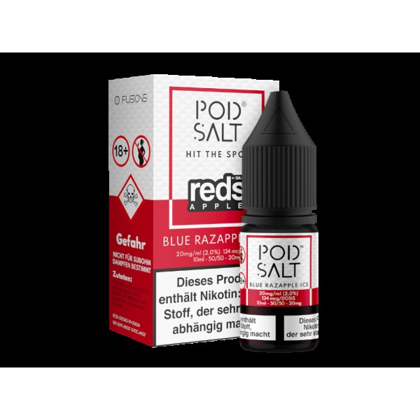 Pod Salt Fusion - Blue Razapple Ice - Nikotinsalz Liquid